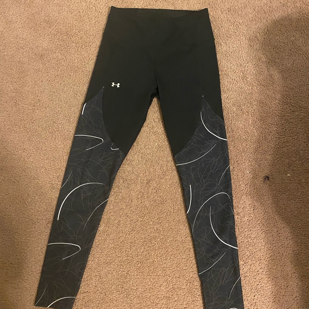 Black high rise under armour leggings